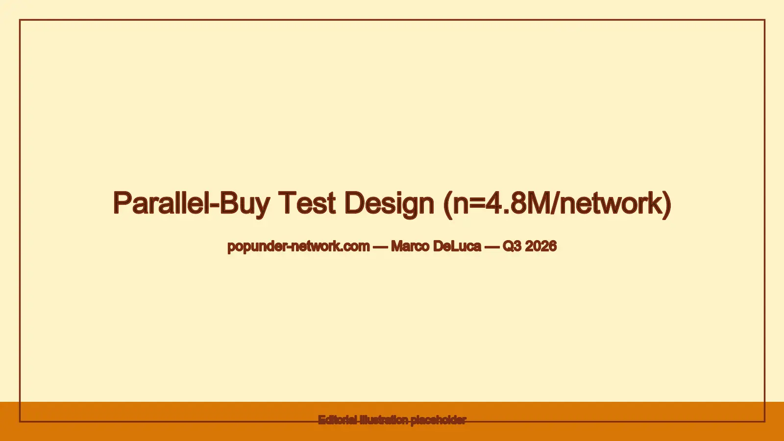 Parallel-buy test design — methodology diagram